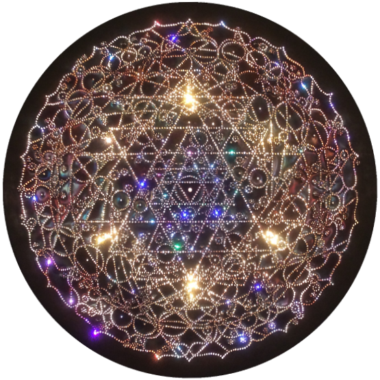 Maha Shakta Chakradar Copper Lightmandala