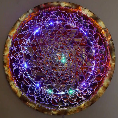 Maha Shakta Chakradar Copper Lightmandala