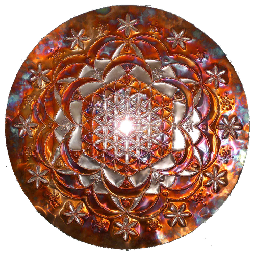 Rose of Life Copper Lightmandala