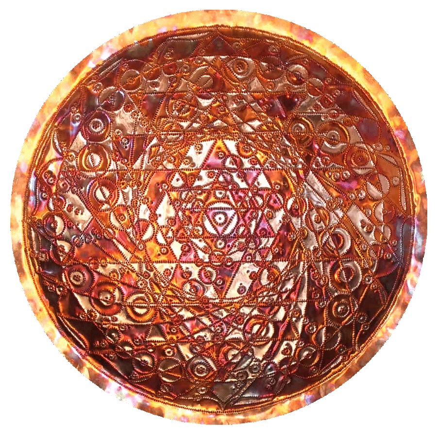 Maha Shakta Chakradar Copper Lightmandala