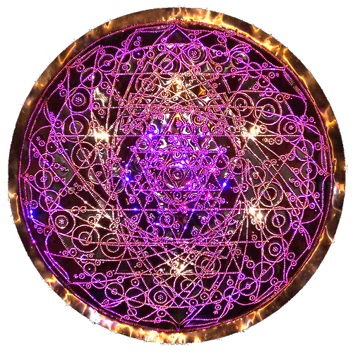 Maha Shakta Chakradar Copper Lightmandala