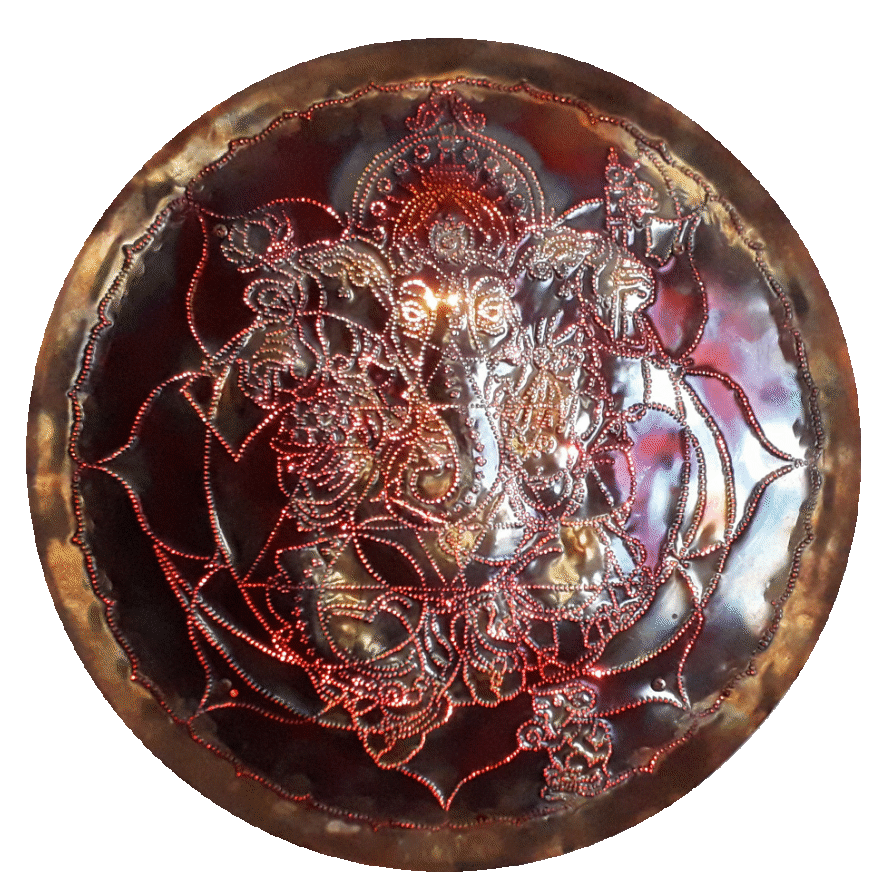 Ganesha Yantra  Copper Lightmandala