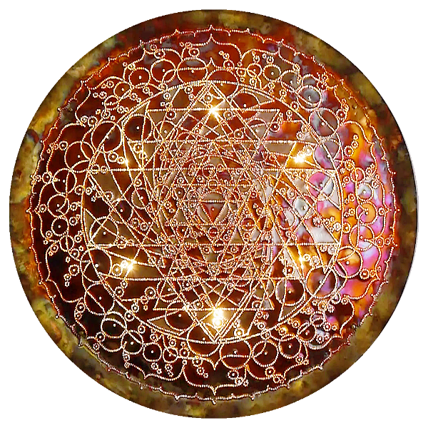 Maha Shakta Chakradar Copper Lightmandala